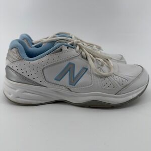 New Balance 409 Womens White Blue Silver Cross Training Shoes Size 10